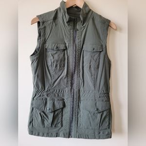 Eddie Bauer Hunter/Military Green Outdoor Utility Hiking/Fishing Vest Sz M